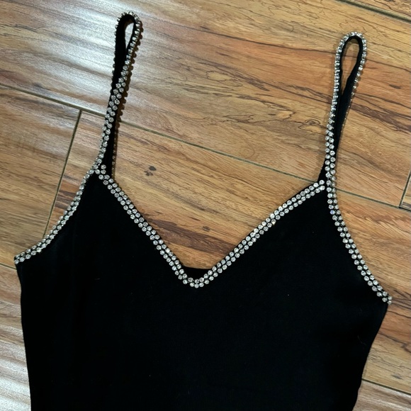 Rhinestone Strap Bodycon Dress - Picture 4 of 8